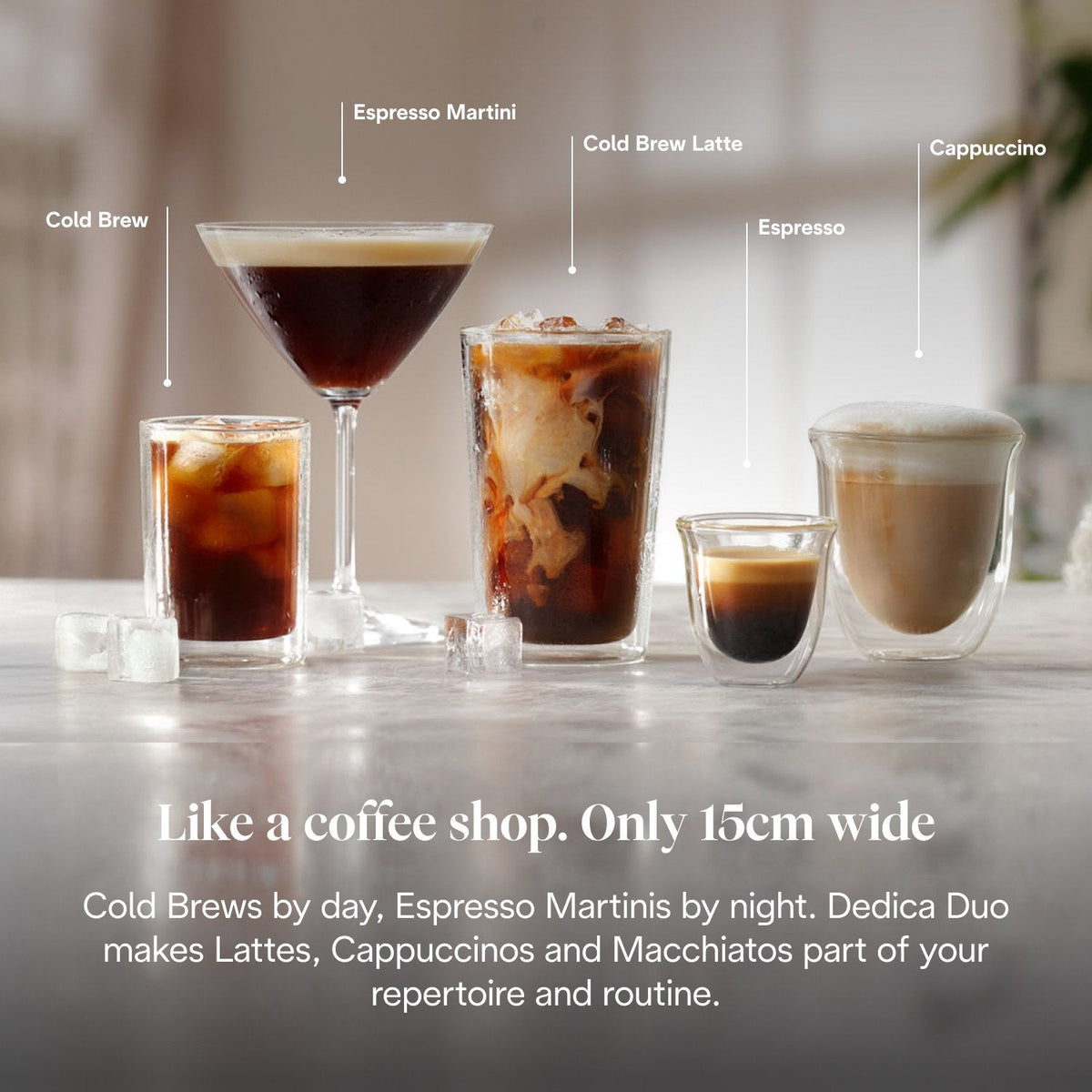 De'Longhi Dedica Duo Espresso Machine - Green - coffee shop drinks lifestyle