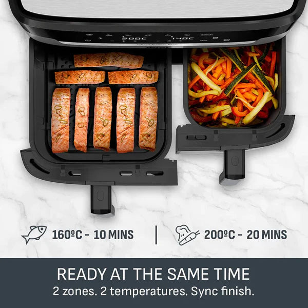 Tefal Easy Fry Dual XXL 11L Air Fryer - Stainless Steel | EY942DG1