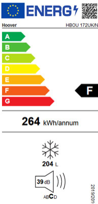 Hoover Integrated Upright Freezer | HBOU172UK
