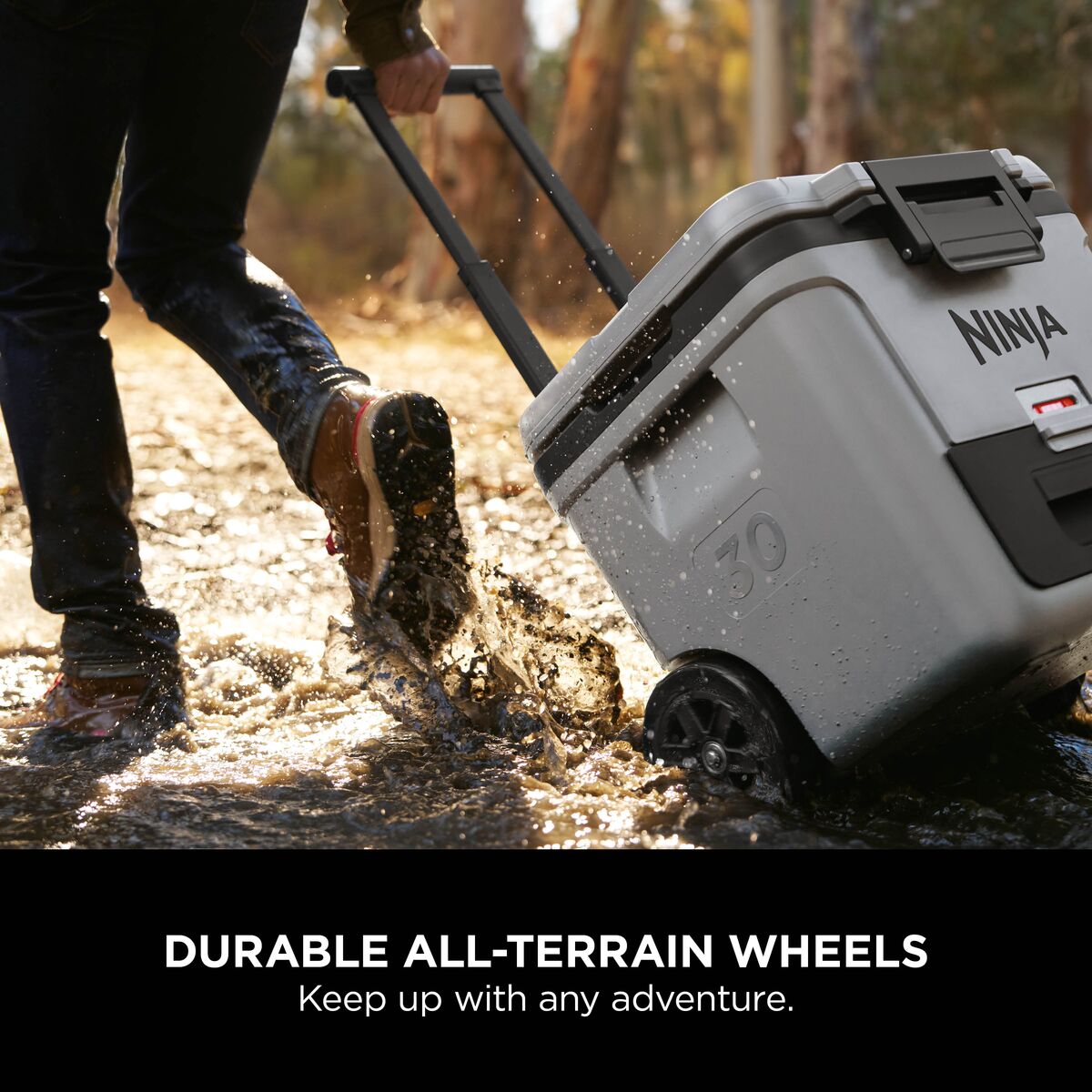 Ninja FrostVault 30QT/28L Wheeled Cooler with Dry Zone Slate Grey product image