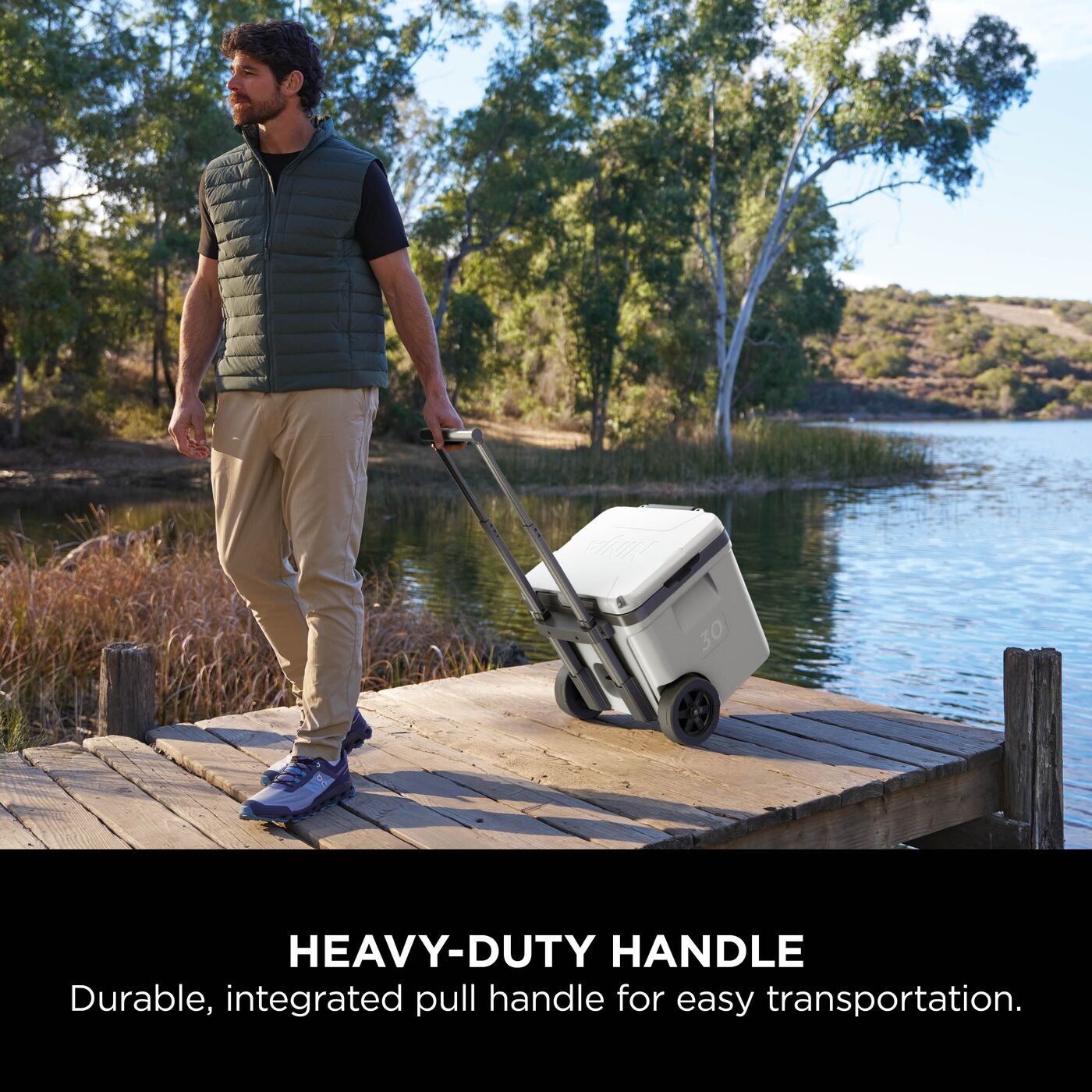 Ninja FrostVault 30QT/28L Wheeled Cooler with Dry Zone Cloud White product image