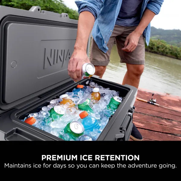 Ninja FrostVault 65QT/61L Wheeled Cooler with Dry Zone Slate Grey product image