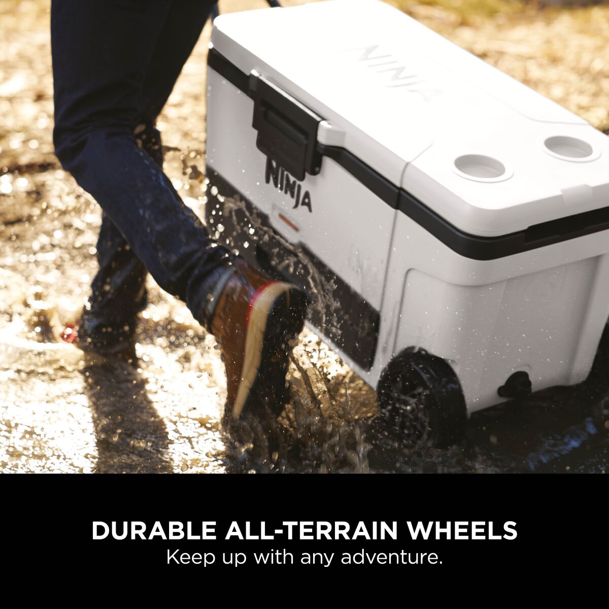 Ninja FrostVault 65QT/61L Wheeled Cooler with Dry Zone Cloud White product image