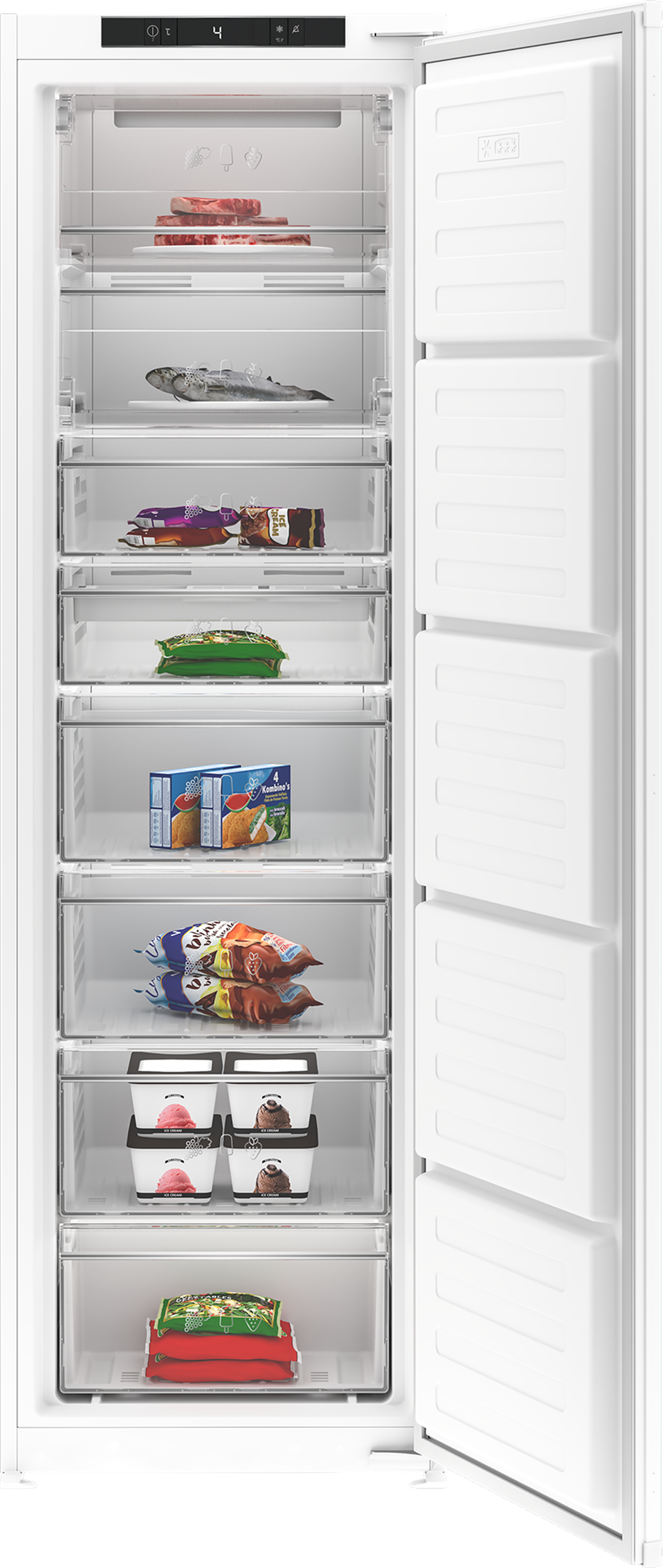 *EX-DISPLAY* HAIER INTEGRATED FREEZER 55CM | HAUN518EWK