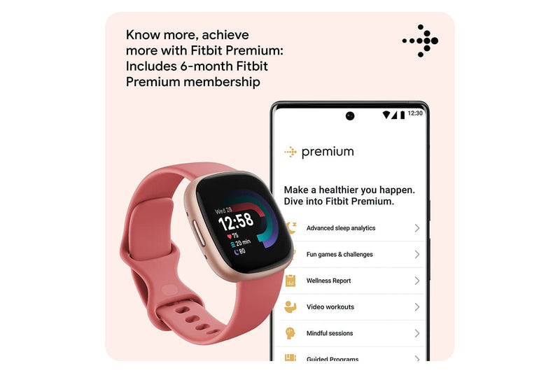 Fitbit Versa 4 Pink Sand / Copper Rose | 79-FB523RGRW