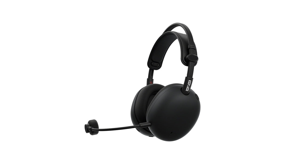 Sony INZONE H9 II Wireless Noise Cancelling Gaming Headset - Black - angled view with mic