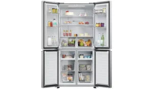 Haier American Fridge Freezer – Silver | HCR3818ENMG