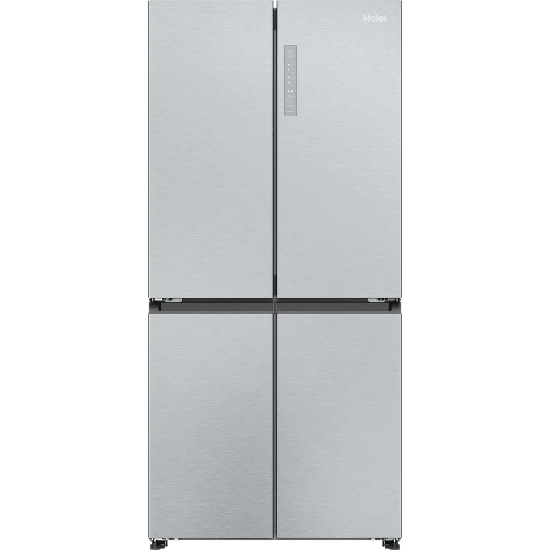Haier Cube 83 Series American Fridge Freezer – Silver | HCR3818ENMG