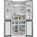 Haier Cube 83 Series American Fridge Freezer – Silver | HCR3818ENMG