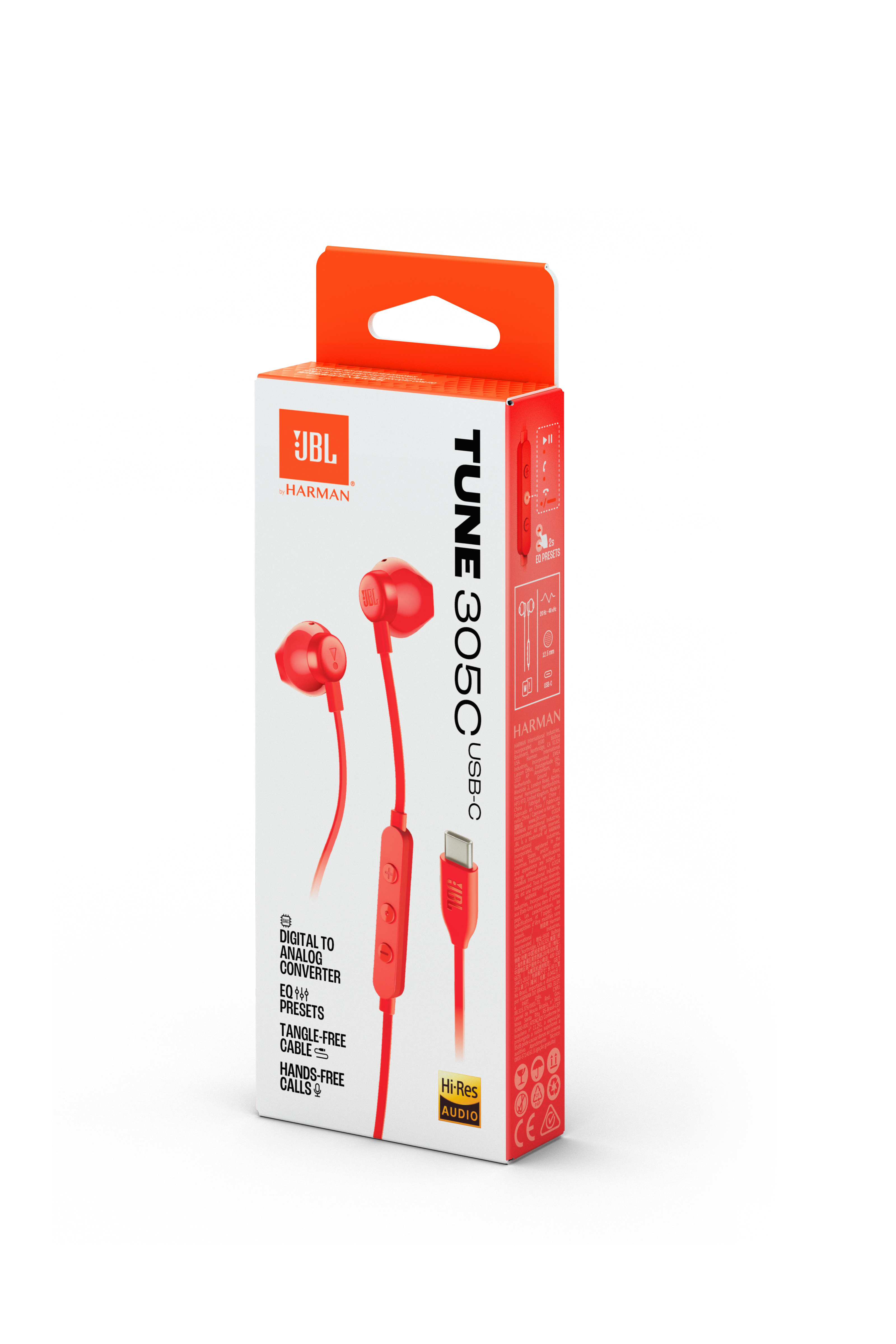 JBL Tune 305C Wired USB-C Earbuds product image
