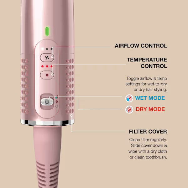 Shark Glossi 2-in-1 Hot Tool & Air Glosser Brush Lychee product image