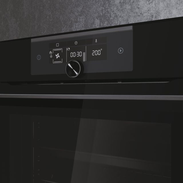 Haier I-Turn Series 6 70L Built-In Electric Single Oven - Black | HWO60SM6F8BH