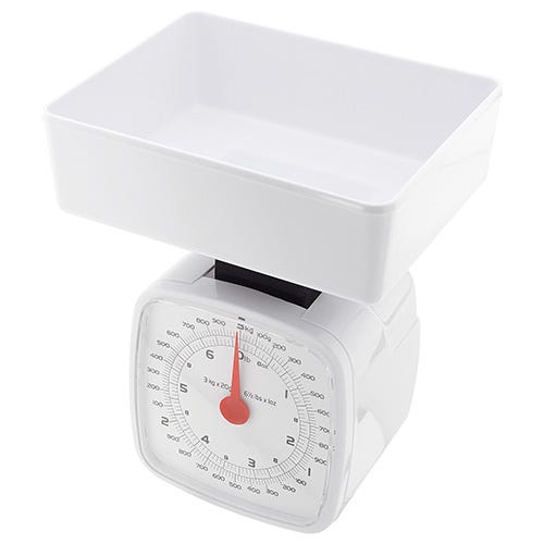 Judge J401 3kg traditional white kitchen scale product image 4