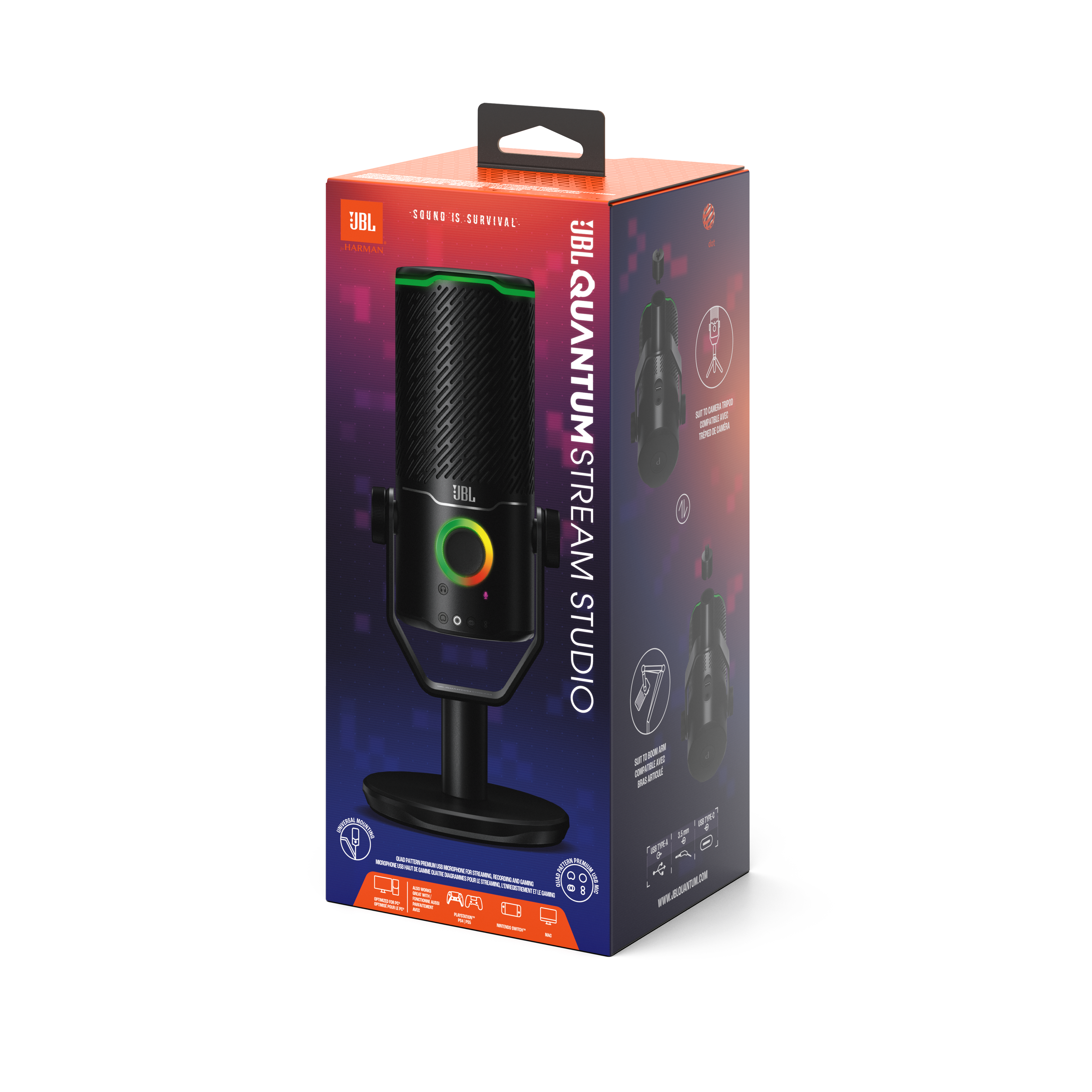 JBL Quantum Stream Studio Gaming Microphone product image