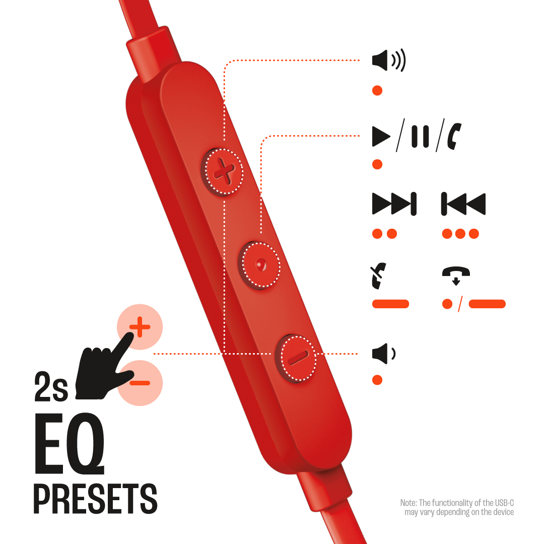 JBL Tune 310C Wired USB-C Earbuds product image