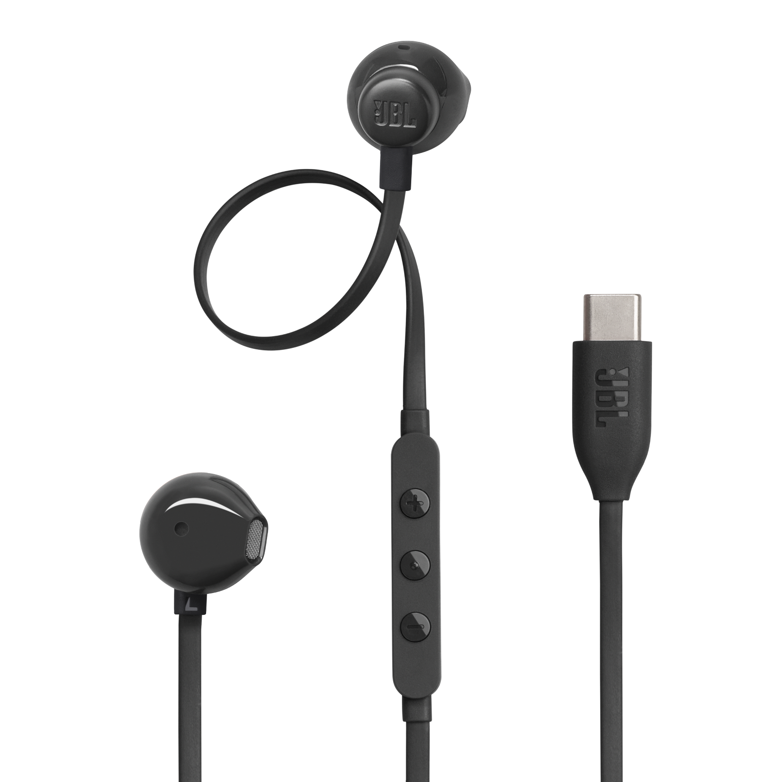 JBL Tune 305C Wired USB-C Earbuds Black product image