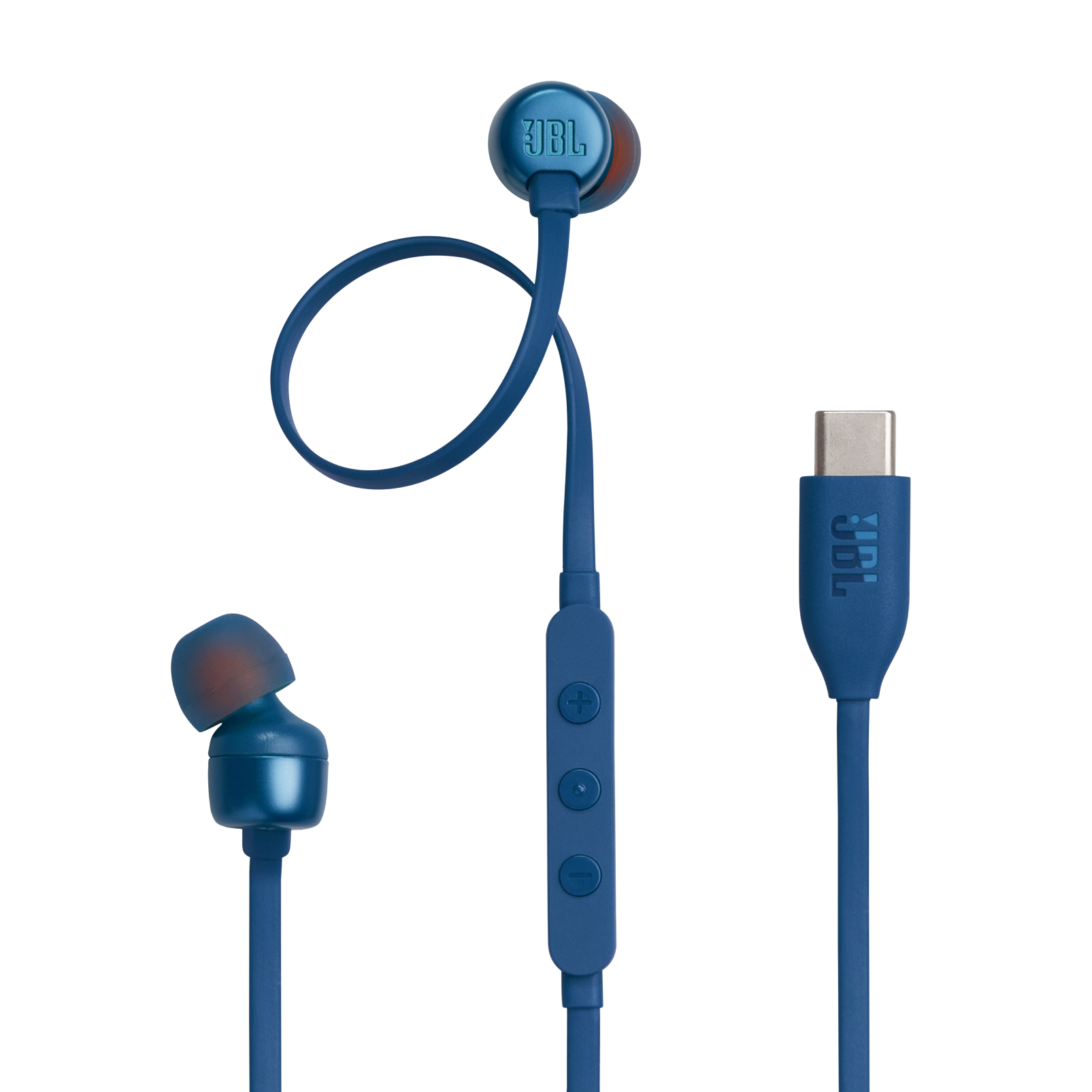 JBL Tune 310C Wired USB-C Earbuds Blue product image