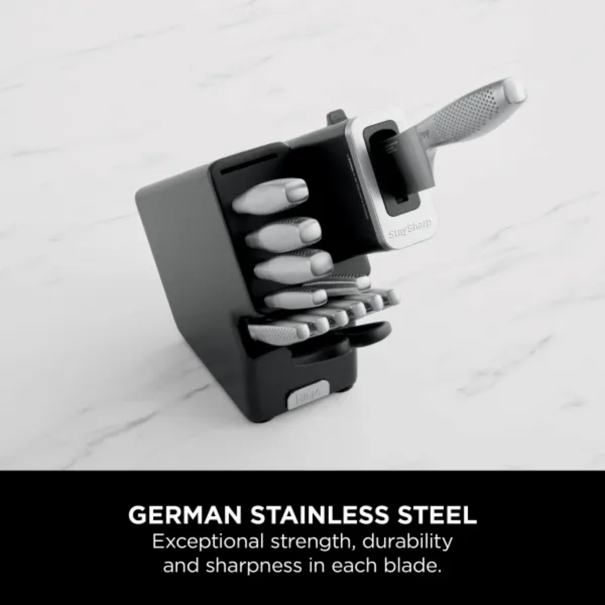 Ninja StaySharp 14-Piece Stainless Knife Set, Wood Block & Built-In Sharpener product image