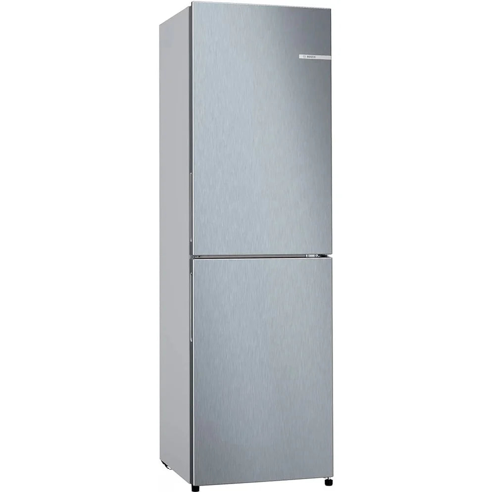 BOSCH SERIES 2 171/84 LITRE 183 X 55 CM FREESTANDING FRIDGE FREEZER - INOX LOOK - NO FROST | KGN27NLEAG