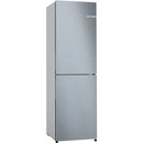 BOSCH SERIES 2 171/84 LITRE 183 X 55 CM FREESTANDING FRIDGE FREEZER - INOX LOOK - NO FROST | KGN27NLEAG