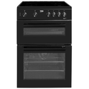 Beko Twin Cavity 60cm Ceramic Cooker Black | KTC611K