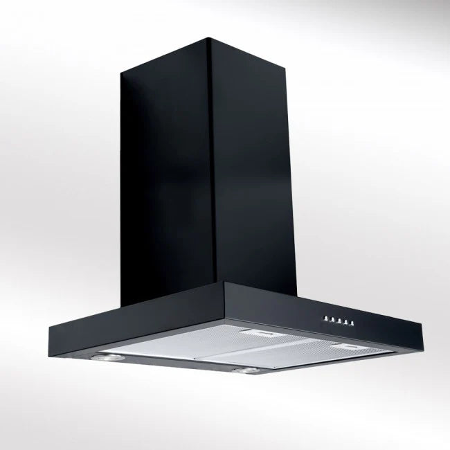Luxair 70cm Slimline Flat Cooker Hood in Matt Black | LA-70-FLT-BLK
