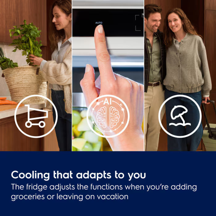 Electrolux 700 GreenZone 257L Integrated Fridge Freezer with AI CoolAssist - product view