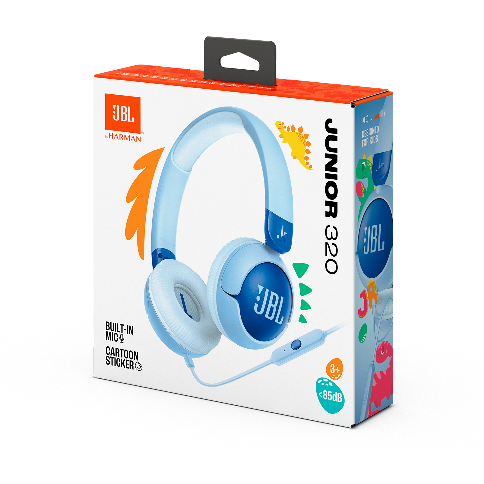 JBL Junior 320 Kids On-Ear Headphones Blue product image