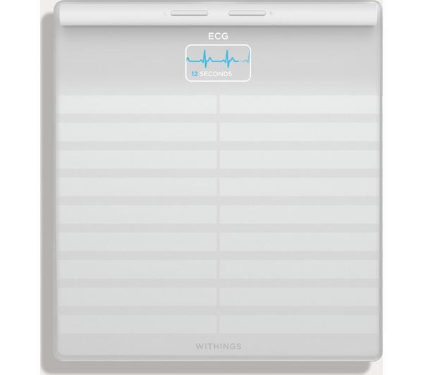 Withings Body Scan - Smart Scale with ECG, Body Composition & Segmental Analysis - White | 78-WBS08-White-All-Inter
