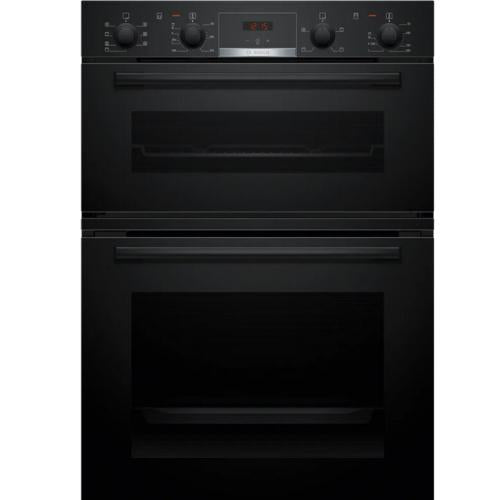 BOSCH Series 4 Electric Double Oven – Black | MBA533BB3B