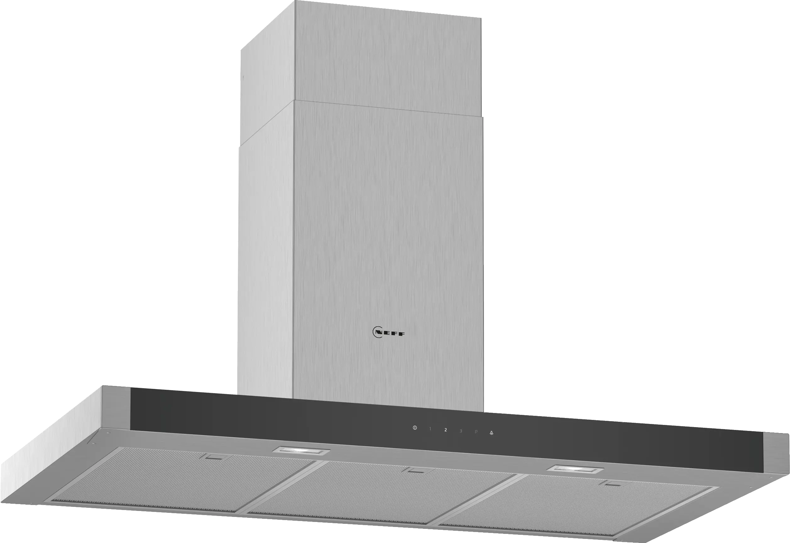 NEFF N 50 90cm wall-mounted chimney cooker hood in Stainless Steel