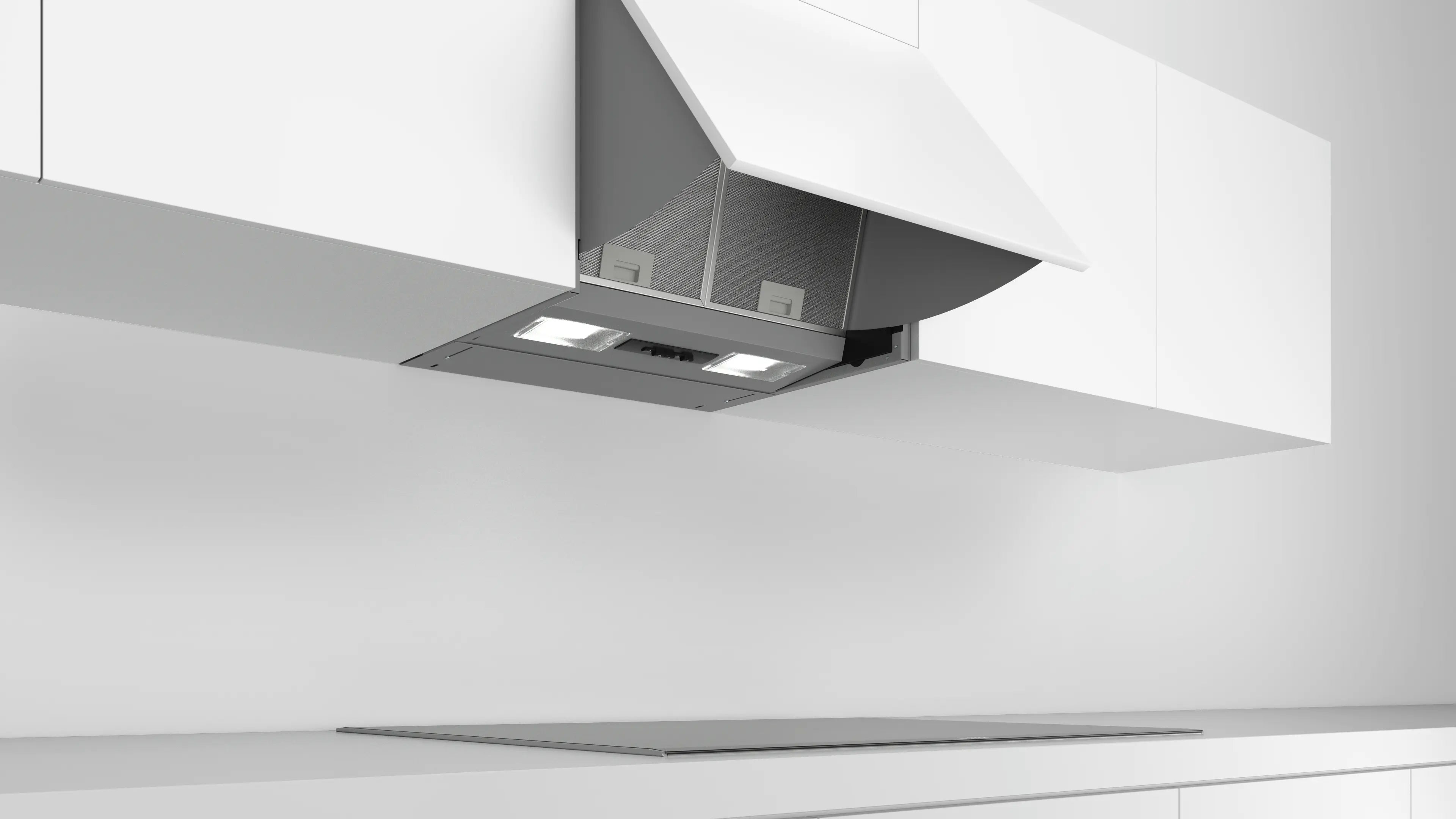 Bosch Series 2 60cm integrated pull-out cooker hood in Silver