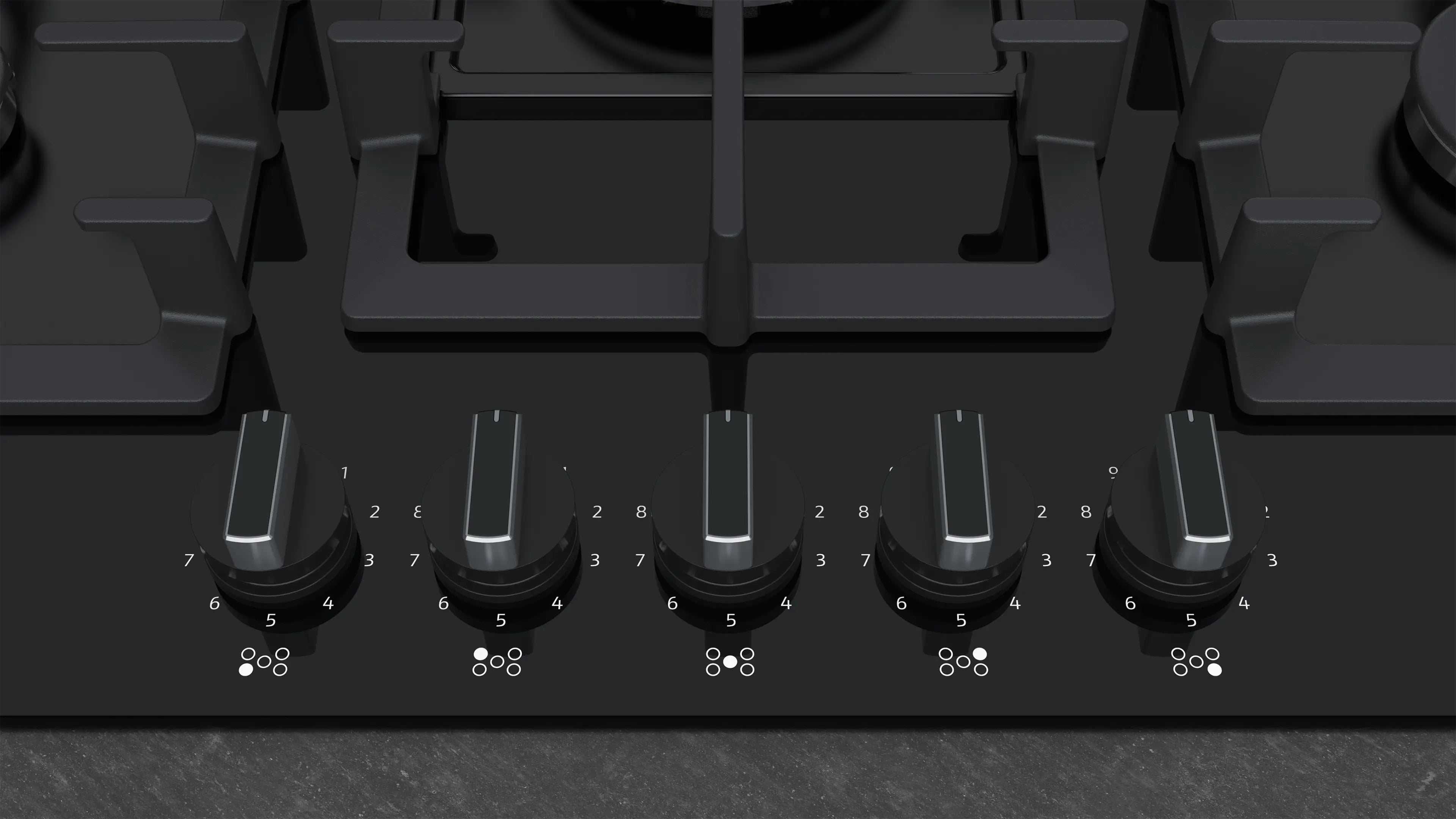 NEFF N 70 T27CS59S0 75cm 5 burner gas hob in Black