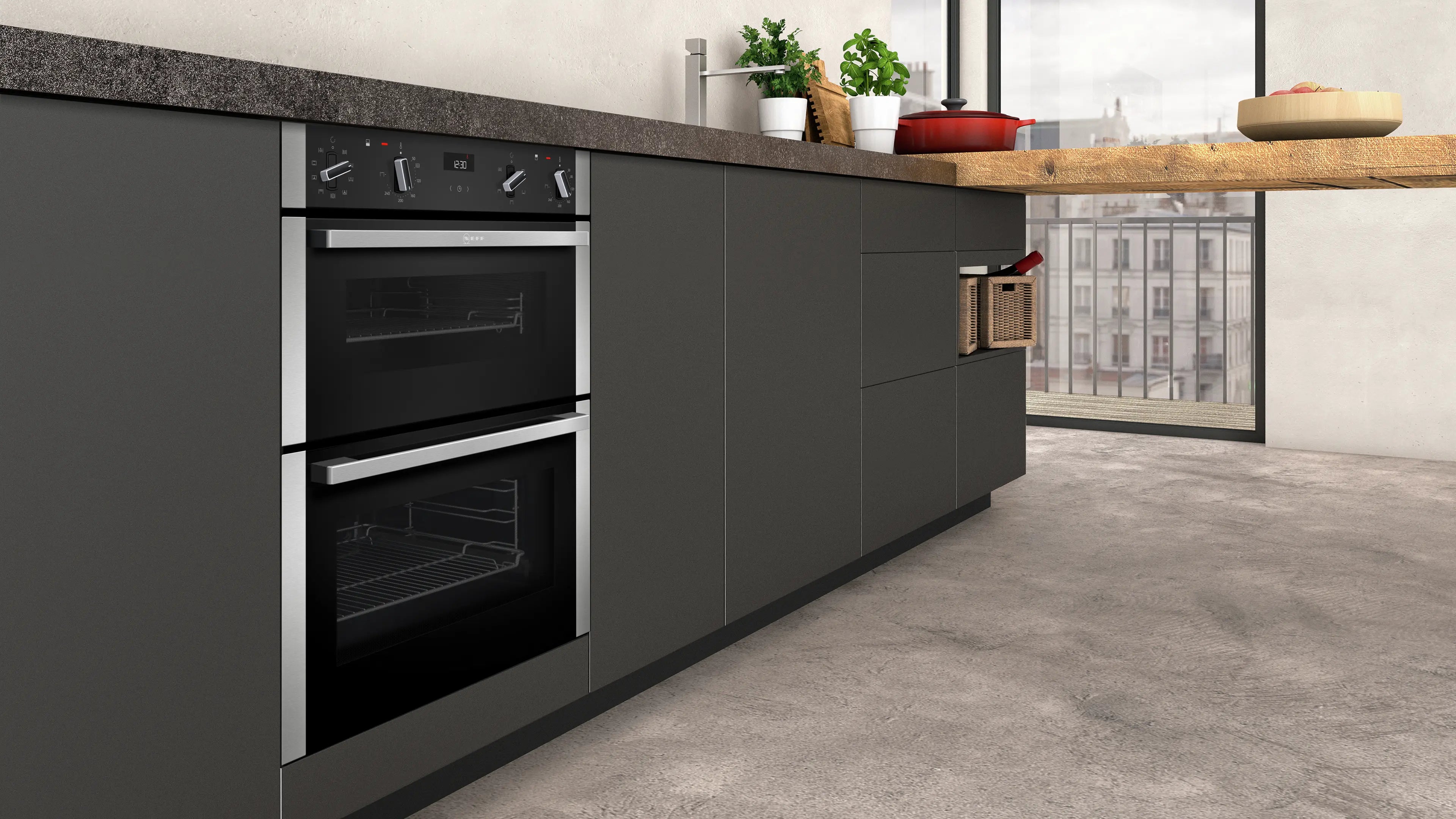 NEFF N50 J1ACE2HN0B built-under double oven in Stainless Steel