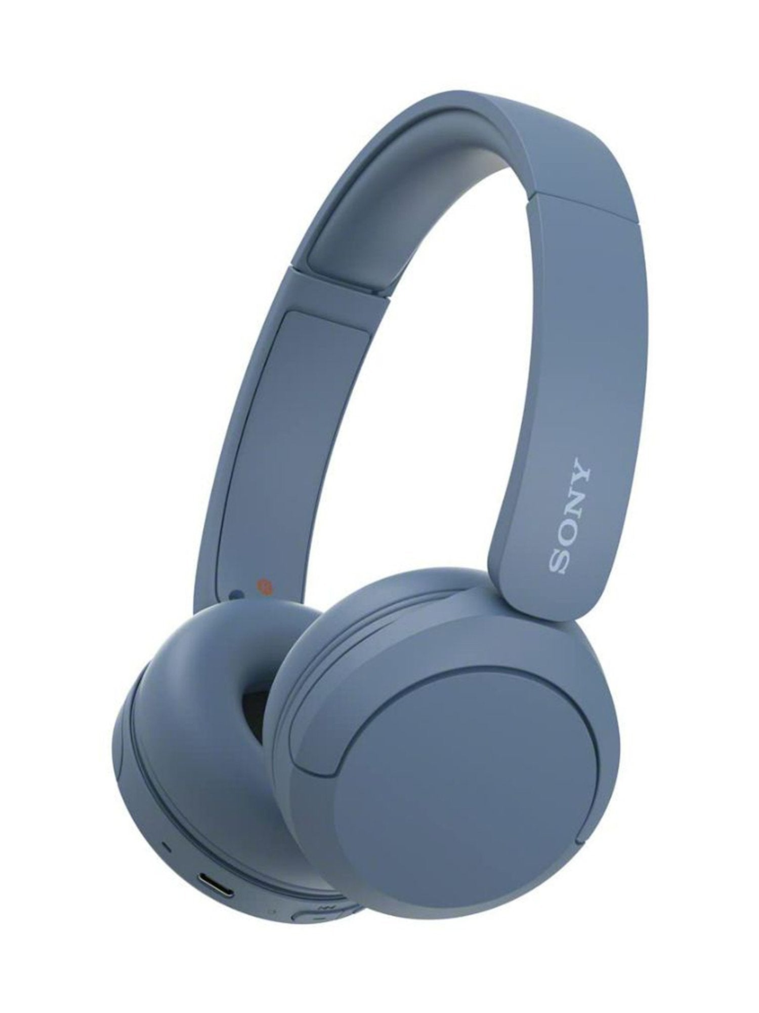 Sony WH-CH520 Wireless On-Ear Headphones - Blue - side profile
