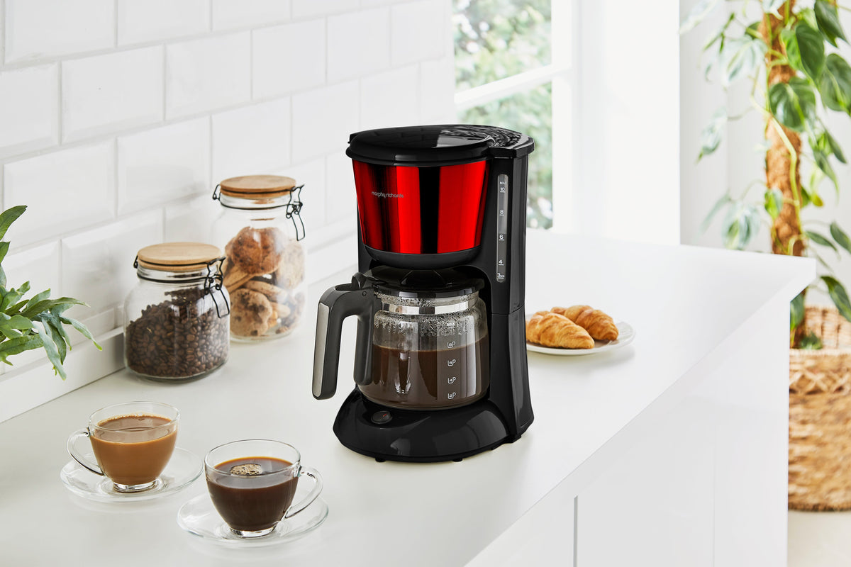 Morphy Richards Equip Coffee Machine Filter 1.2L Red product image
