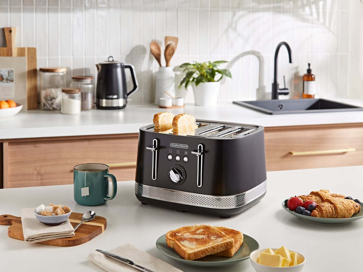 Morphy Richards Illumination Toaster 4-Slice Matt Black product image