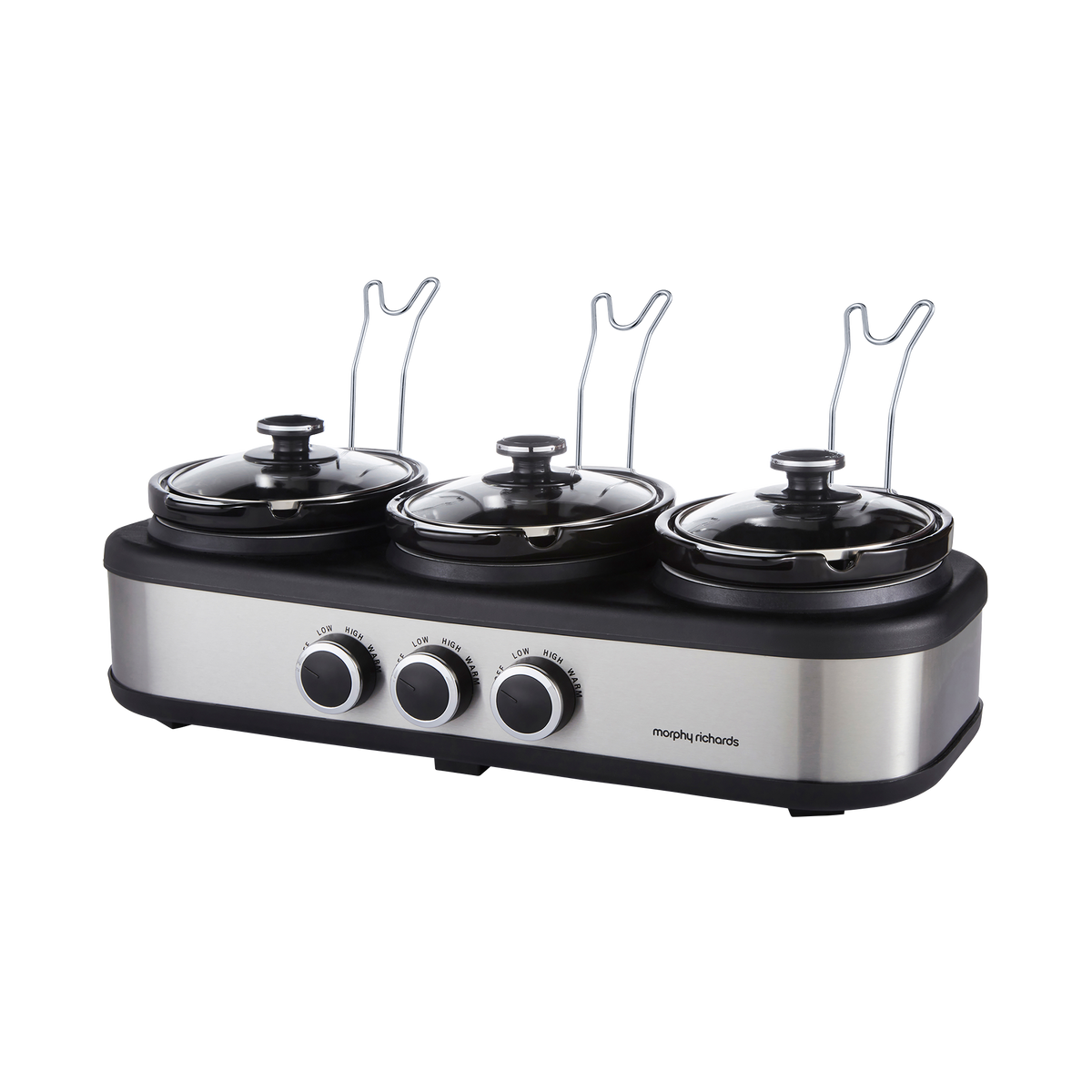Morphy Richards Slow Cooker TrioServe 3.9L Stainless Steel product image