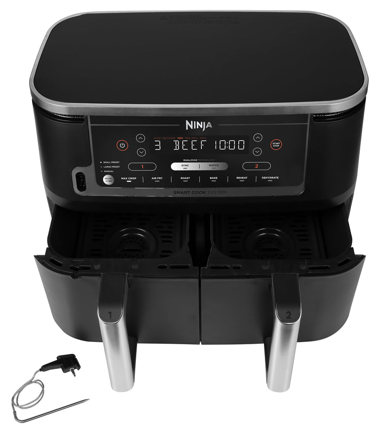 Ninja Foodi Max Dual Zone Air Fryer with Digital Probe | AF451UK