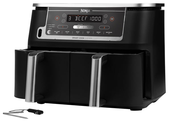 Ninja Foodi Max Dual Zone Air Fryer with Digital Probe | AF451UK