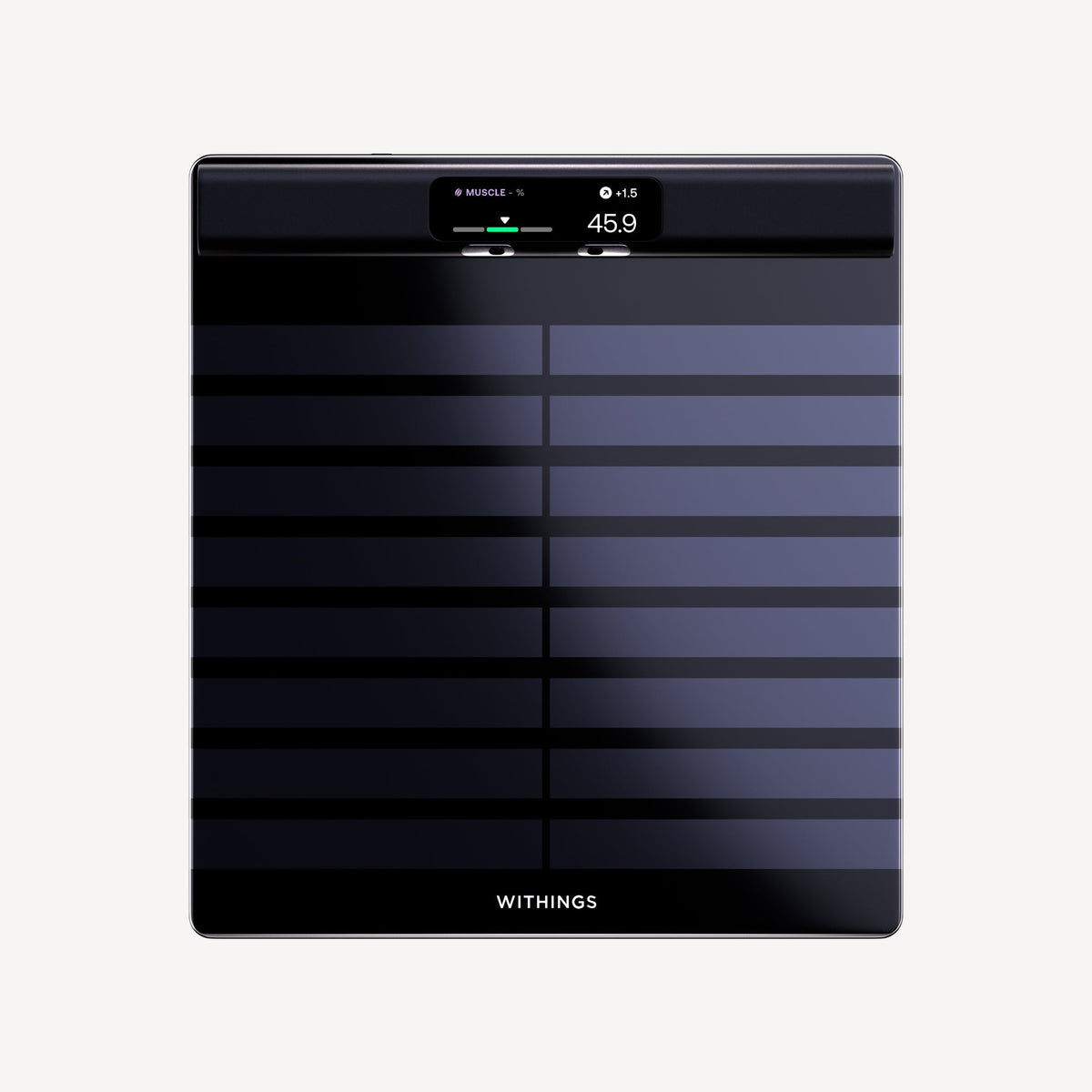 Withings BodyScan 2 Body Composition Smart Scale with ECG - Black - front view