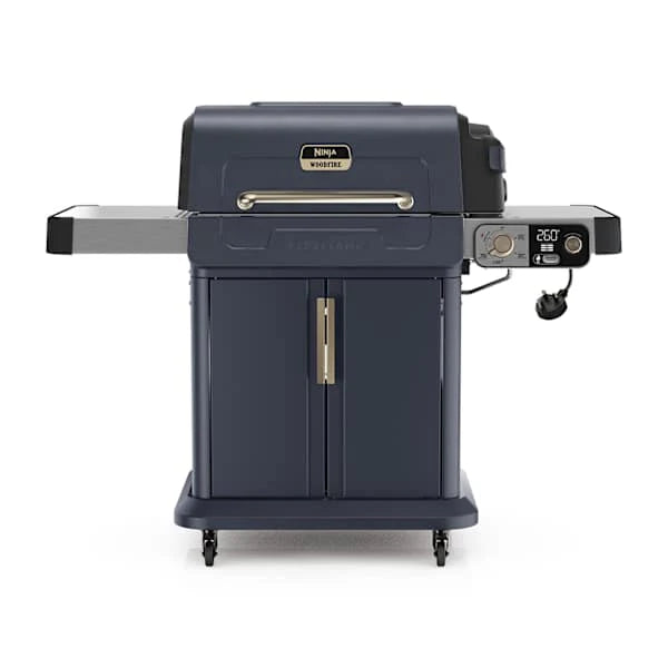 Ninja FlexFlame Gas 5-in-1 Outdoor BBQ - Blue & Gold | PG301UKBL