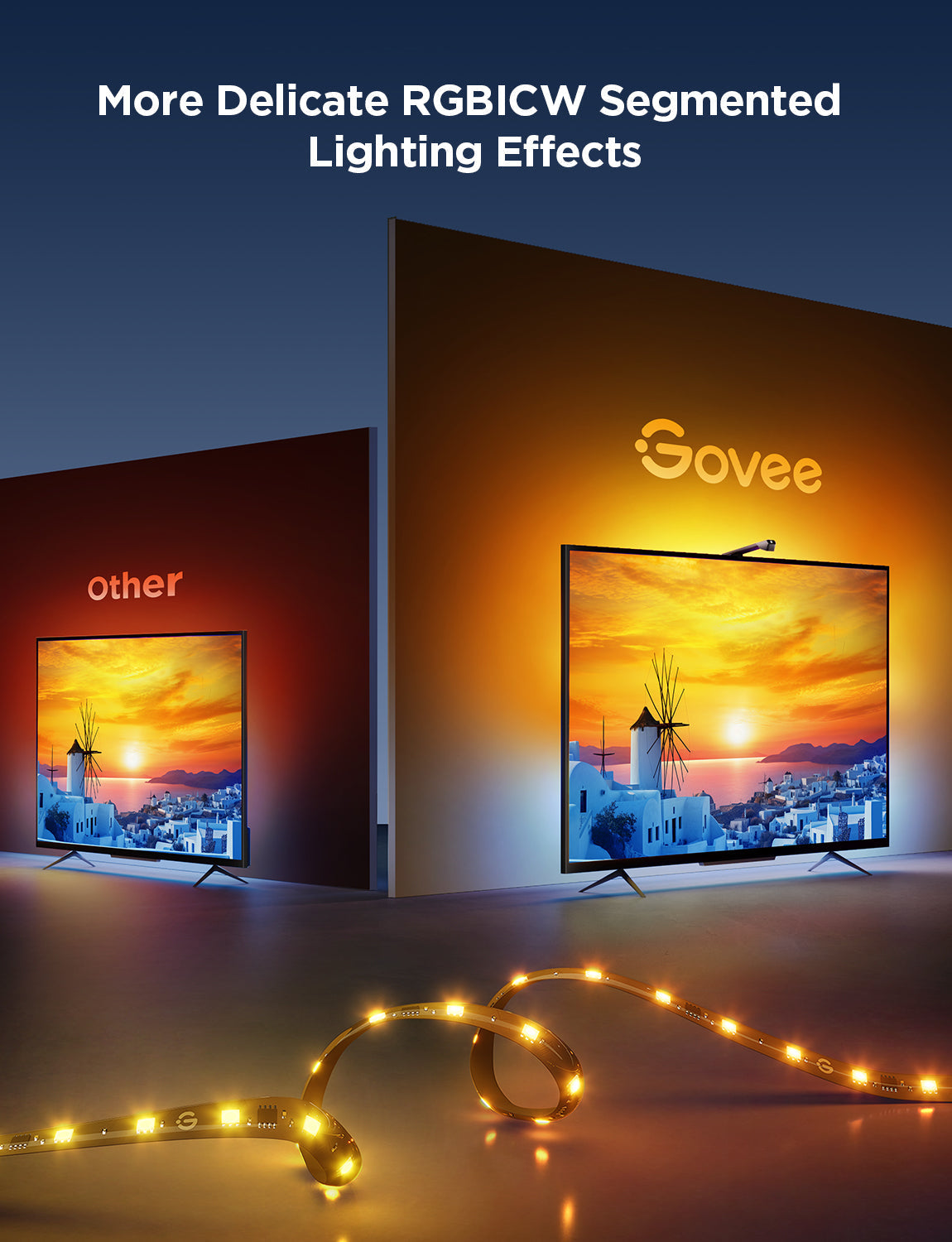 Govee TV Backlight 3 Lite 75–85" RGBICW TV Backlight - official product image
