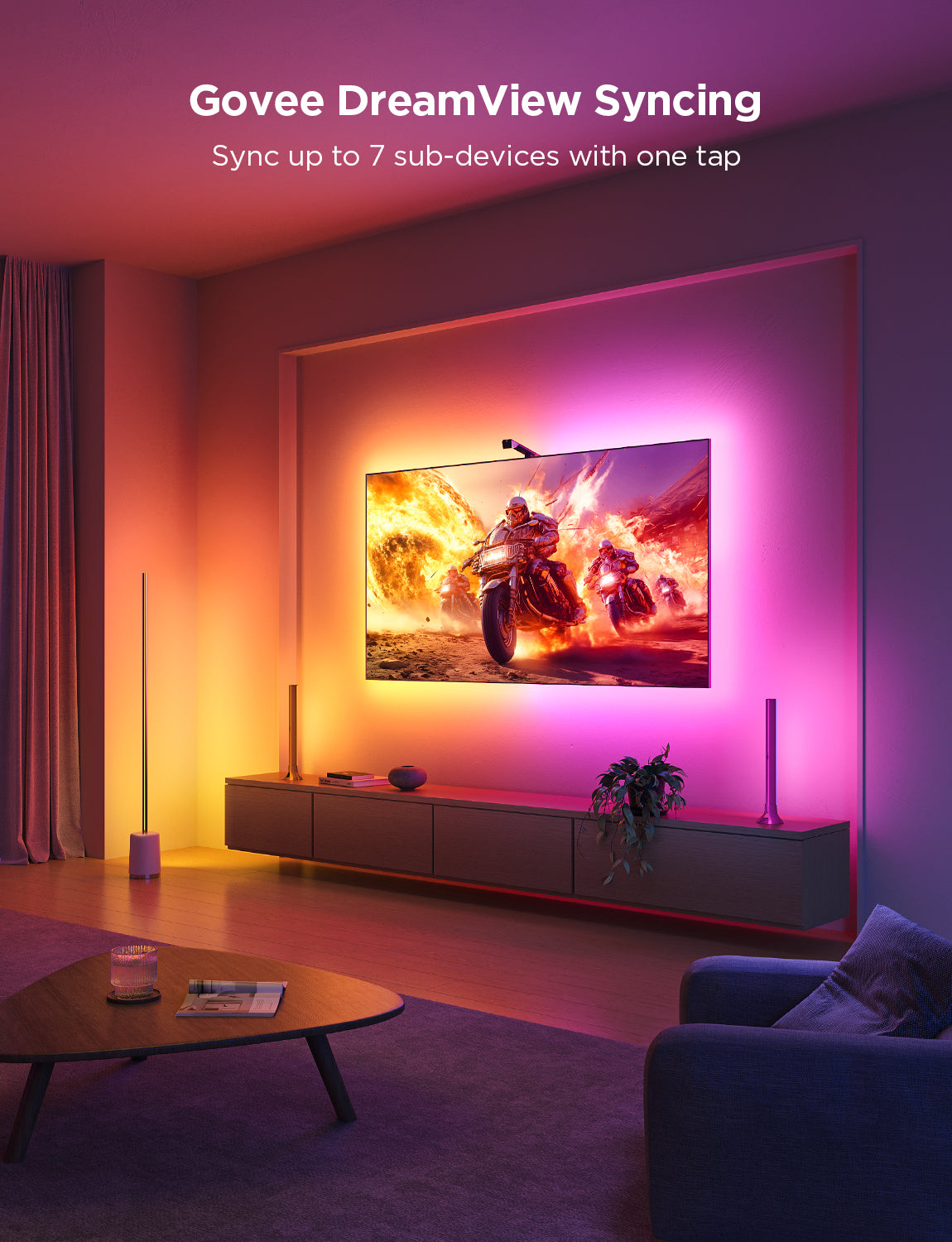 Govee TV Backlight 3 Lite 55–65" RGBICW TV Backlight - official product image