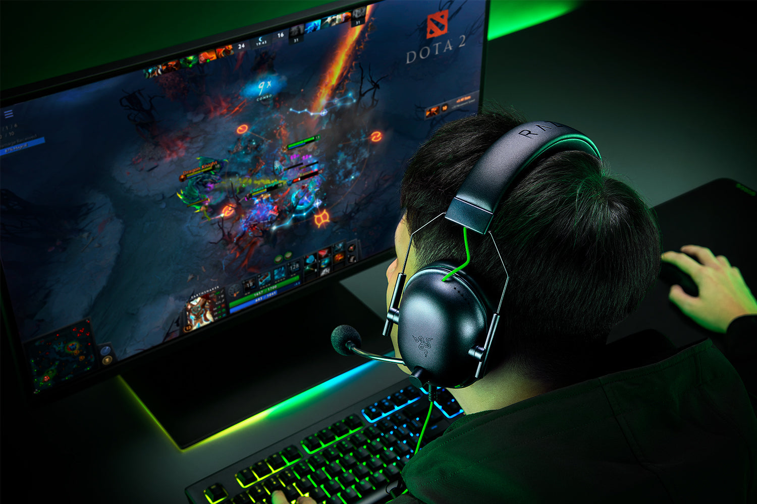 Razer BlackShark V2 X Wired Gaming Headset, Black product image