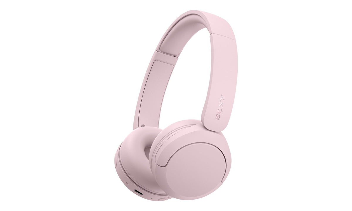 Sony WH-CH530 Wireless On-Ear Headphones - Pink - angled view