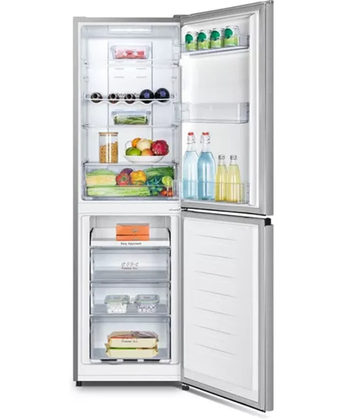 Hisense 55cm x 182.4cm Freestanding No Frost Fridge Freezer 256L Stainless Steel Look|  RB327N4BCE