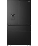 Hisense Pureflat French Door Smart American Fridge Freezer Black Stainless Steel | RF749N4SWFE