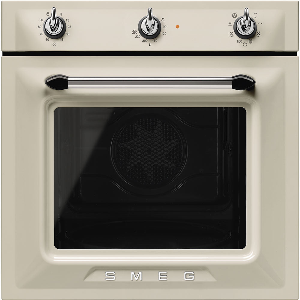 Smeg 60cm Victoria Cream Multifunction Single Oven | SF6905P1
