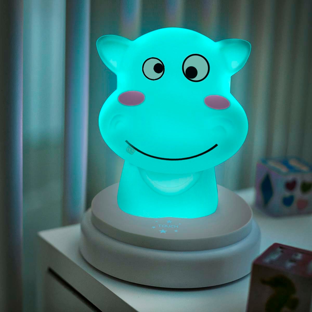 Alecto SILLY HIPPO Blue night light product image 5